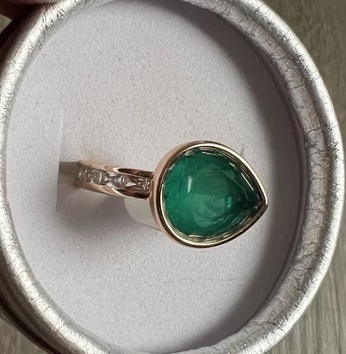 Кольцо для вечеринки с бомбой май 2025 пышный луг RG74846 размер 8 розовое золото - Изображение 1 из 3