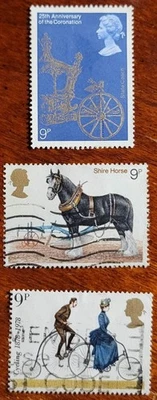 Great Britain Scott #835, 839, 843 Used - 1978 - Image 1 of 2