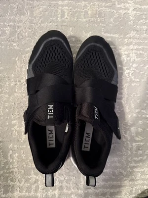 Zapato de ciclismo Tiem Slipstream negro interior spinning ciclismo zapatillas para mujer talla 8,5 Foto 1 de 4