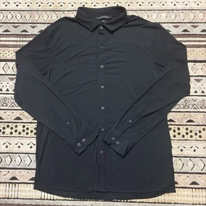 Mercer Mettle Shirt Size Large Black Button Up Long Sleeve Casual Preppy - Picture 1 of 3