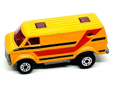 Matchbox Lesney Superfast 68 Chevy Van in orange, rarer red windows, mint! - Image 1 of 3