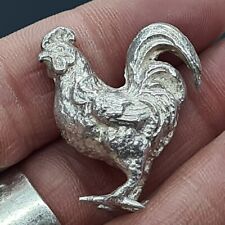 Quality Sterling Silver Rooster Figurine London 1995 JS & MJ