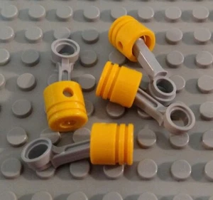LEGO Lot of 4 Yellow Technic Engine Piston Pieces - Picture 1 of 1