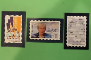 (3 Set) USPS MAGNET STAMP WOMEN VOTE / USA FOREVER / LEGUIN VOTE CRYPTOLOGY WWII - Picture 1 of 1