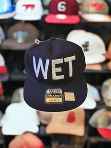 The Supreme Cap, "WET", Snap Back, Black, And, White W Black Brim, Hat, New - Picture 1 of 6
