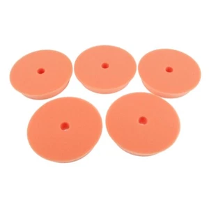 5Pcs/Set 6" 150mm Polishing Buffing Waxing Waffle Foam Pads Car Cleaning Orange - Picture 1 of 6