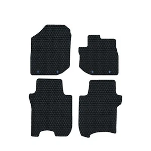 Honda Jazz 2002- DELUXE Tailored Black Car Floor Mats Rubber Set with Clips - Picture 1 of 17