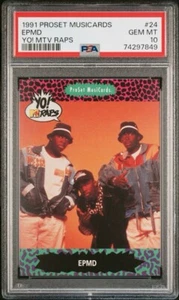 1991 Premier Rap Pack EPMD #24 PSA 10 Gem Mint *pop 1 - Picture 1 of 5