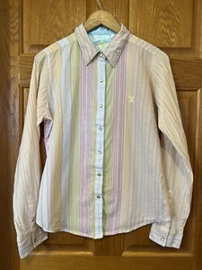 Camisa BT32 Twenty X Rayas Perla A Presión Western Manga Larga Mujer Mediana - Imagen 1 de 3