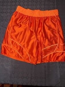 Nike Women's Swoosh Fly Crossover Basketball Shorts Orange Size Medium