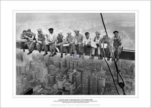 'Lunch Atop A Skyscraper' Art Print 1932 - New York RCA Building - Multi Sizes - Bild 1 von 3