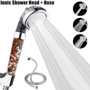 Shower Head High Pressure 3 Settings Spray Handheld Shower heads with hose 5 Ft