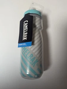 CamelBak PODIUM 21oz Water Bottle - Gray/Teal Stripe - Picture 1 of 3