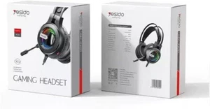 Yesido EK02 Gaming Headset with RGB Lights for PS5 Xbox PC Mobile Laptop Mic - Picture 1 of 5