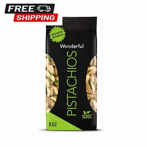 Wonderful Pistachios In Shell, Roasted and Salted Nuts, 8 Ounce Bag - Picture 1 of 7