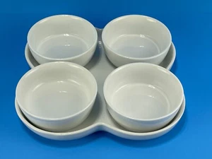 Create & Barrel - White Porcelain Server Set - 5 Piece Set - White - Picture 1 of 14