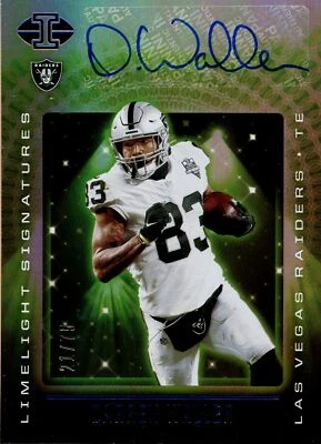 DARREN WALLER 2021 Panini Illusions Limelight Signatures Blue #19 AUTO (#21/75) - Image 1 of 2