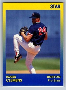 1991 STAR ROGER CLEMENS Pro Stats Blue Yellow 2 of 11