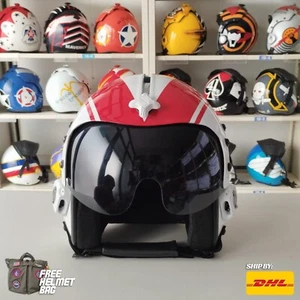 Top Gun Wolfpack HGU-33 Flight Helmet Prop Pilot Naval Aviator USN Navy + HL Bag - Picture 1 of 12
