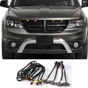 For Dodge Journey 2009-2024 Front Grille smoke LED Light Raptor Style DRL Lamp - Picture 1 of 2