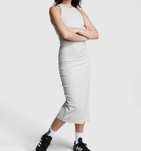 UNDERCOVER Abito Victorias Secret XXL a costola midi grigio erica EXTRA LARGE