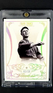 2014 Flawless National Treasures #28 Frank Chance /20 HOF *Real Diamond in Card* - Picture 1 of 11