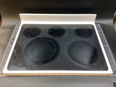 Cooktop de vidro branco W10380664/WPW10380664-Whirlpool Range **Frete grátis** - Imagem 1 de 3