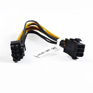 6 Pin Female to 8 Pin Male PCIe Graphics Power Cable Video Card Adapter 24cm - Picture 1 of 4