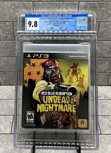 Red Dead Redemption: Undead Nightmare Black Label CGC U9.8 A++ PS3 sellado graduado - Imagen 1 de 2