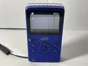 JVC HD Memory Camcorder Camera Blue GCFM1AU Used With Charger & Portable Bag!đ„ - Photo 1 sur 7