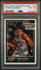 2001 Fleer Tradition WNBA Lauren Jackson PSA 8 Rookie Australia Seattle Storm