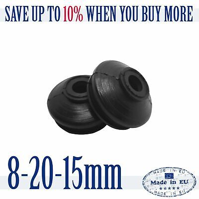 2X Universal HQ Rubber 8 20 15 Track Rod End Ball Joint Dust Cover Tie Rod Boot • 8.48€