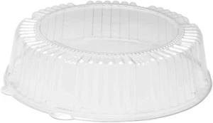 Caterline Plastic round Catering Tray Dome Lid, 12-Inch Diameter X 2.75-Inch Hei - Picture 1 of 2