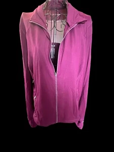 Victoria Secret Sport Large burgunderrot Netzrücken Langarm Sportjacke - Bild 1 von 4