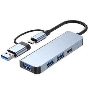TYPE-C & USB 3.0 to HUB 4 in 1 USB 3 Port HUB+1 Port USB-C Splitter Adapter USB - Picture 1 of 2