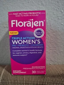 Florajen Women s Triple Action Probiotic Prebiotic + Probiotic + Cranberry DEAL! - Bild 1 von 7