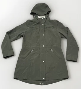 Lauren Ralph Lauren Womens Med Soft Shell Jacket w\ Berber Vest Olive Green Hood - Picture 1 of 12