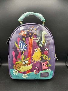 1x New Loungefly Disney Pixar Nemo Tank Mini Backpack - Picture 1 of 7