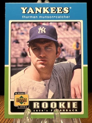 2001 Upper Deck Decades #106 Rookie Flashback Thurman Munson - New York Yankees Foto 1 de 2