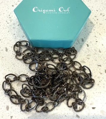 NUEVO Origami Owl 16-18” Chocolate Collar Cadena Largo Marrón Joyería Regalo Accesorio Foto 1 de 4