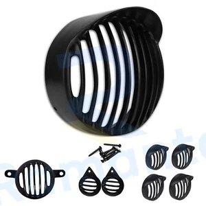 Metal Headlight Taillight Indicators Grills Set for Bullet Classic BS-4 Model - Picture 1 of 7