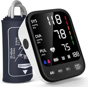 Invaxe Upper Arm blood pressure monitor with 2x199 readout 4.5 inch Backlit - Picture 1 of 6