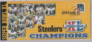 PITTSBURGH STEELERS 2006 SUPER BOWL XL CHAMPS COMMEORATIVE CACHET - Picture 1 of 2