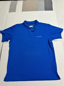 Columbia Poloshirt Herren Gr. Large Blau Omni Shade Sonnenschutz Pullover " - Bild 1 von 6
