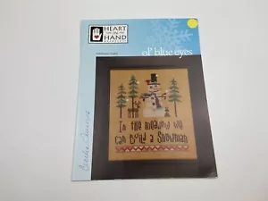 Heart In Hand Ol’ Blue Eyes Counted Cross Stitch Pattern With Charm - Picture 1 of 4