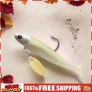T-Tail Fishing Lure Spinning Spoon Lure Flexible 9.5cm20g for Bass Pike Trout SN - Bild 1 von 7