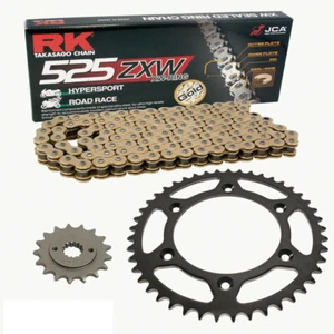 Kettensatz Honda CBR 650 FA 14-20 Kette RK GB 525 ZXW 118 offen GOLD 15/42 - Picture 1 of 4