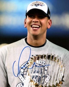 Alex Rodriguez signiertes Autogramm 8x10 Foto - NY Yankees World Series Champion - Bild 1 von 2