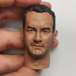 1:6 Tom Hanks Ryan Soldier Head Sculpt Carved For 12" Male HT Action Figure Body