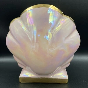 Vintage Sadler Pink Lustre “June” Clamshell Scallop Mantle Vase Art Deco. - Picture 1 of 11
